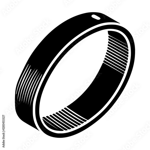 Simple Vector Icon of a Wristbands or Headbands – Logo Design Illustration