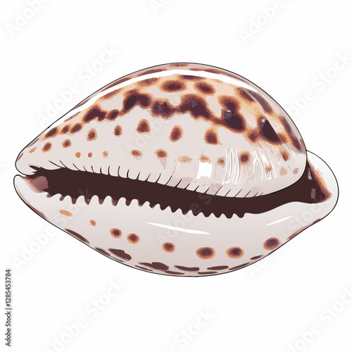 Sea natural shell vector  illustration