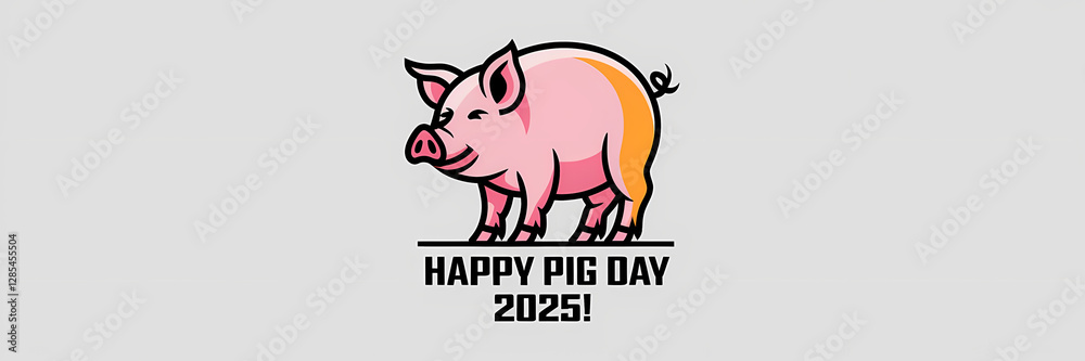 Obraz premium Happy Pig Day 2025
