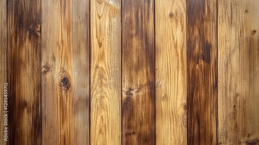 Vertical brown wood planks background texture. Vertical brown wood planks background texture.