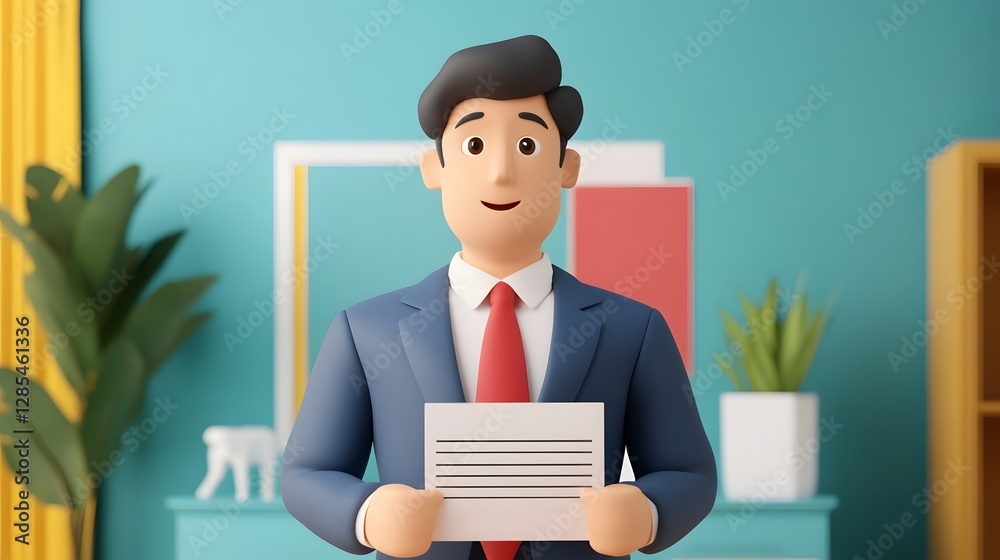 Wage Theft Lawsuit:Employee Presenting Paystub Discrepancy in Court, 3D Wage Theft Lawsuit:Employee Presenting Paystub Discrepancy in Court, 3D