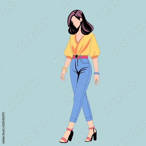Illustration of a woman