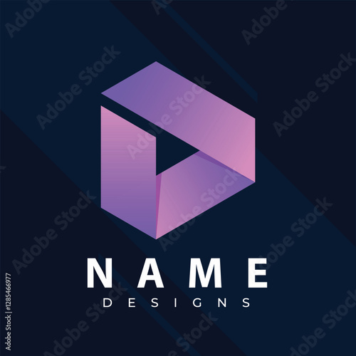 D logo Creative Tech Logos: Unique and Eye-Catching Designs