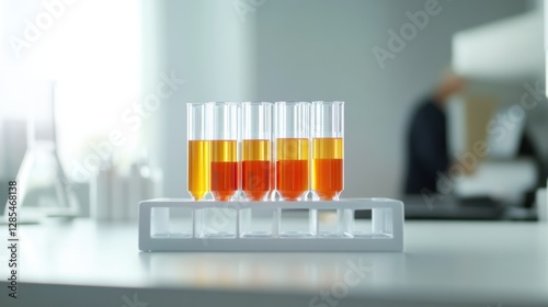 Lipid research in a lab with a researcher analyzing lipid oxidation in fats. Featuring investigation and precision
