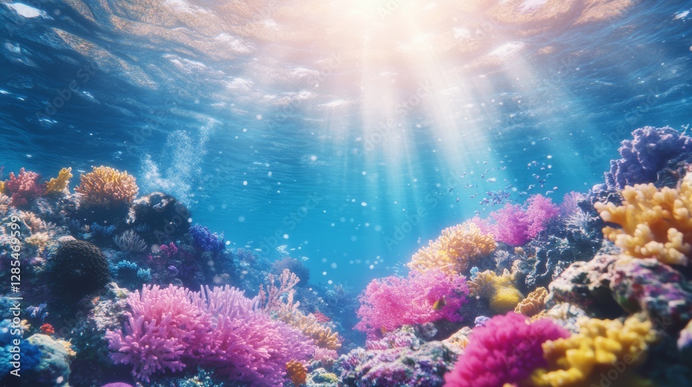 Fototapeta premium Marine conservation illustration