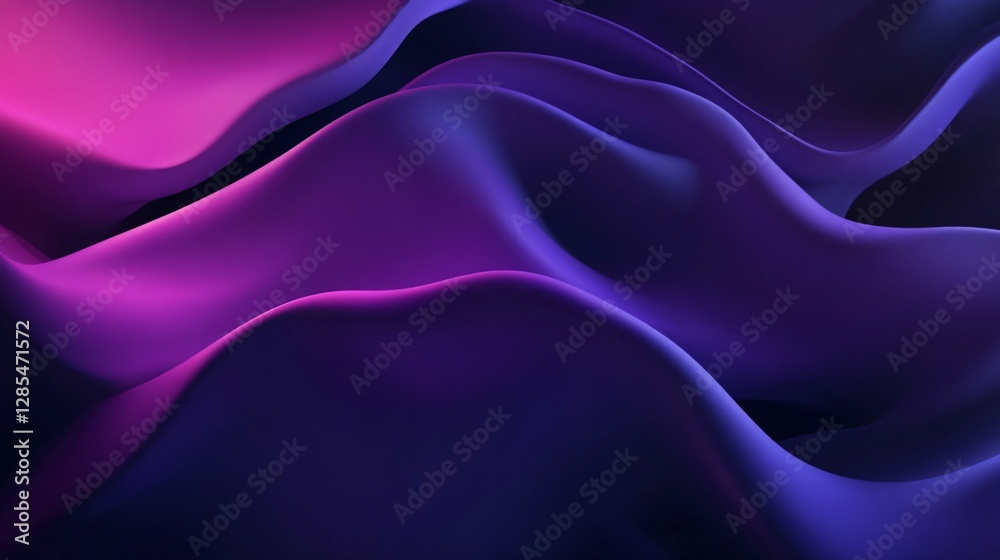 Fototapeta premium Modern abstract gradient mauve purplish blue banner background