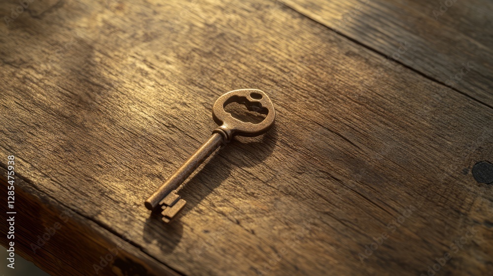A solitary key rests on a wooden surface, symbolizing simplicity and potential.
A solitary key rests on a wooden surface, symbolizing simplicity and potential.