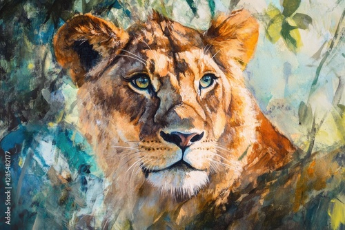Stunning lion portrait captured in Nakuru forest, Kenya showcasing wild beauty in natural habitat, Lion portrait in nakuru forest in kenya