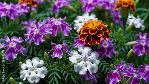 The Colorful Flower Bed