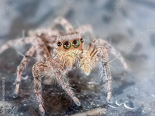 Wallpaper Mural jumping spider (Marpissa muscosa), spiders, close-up Torontodigital.ca