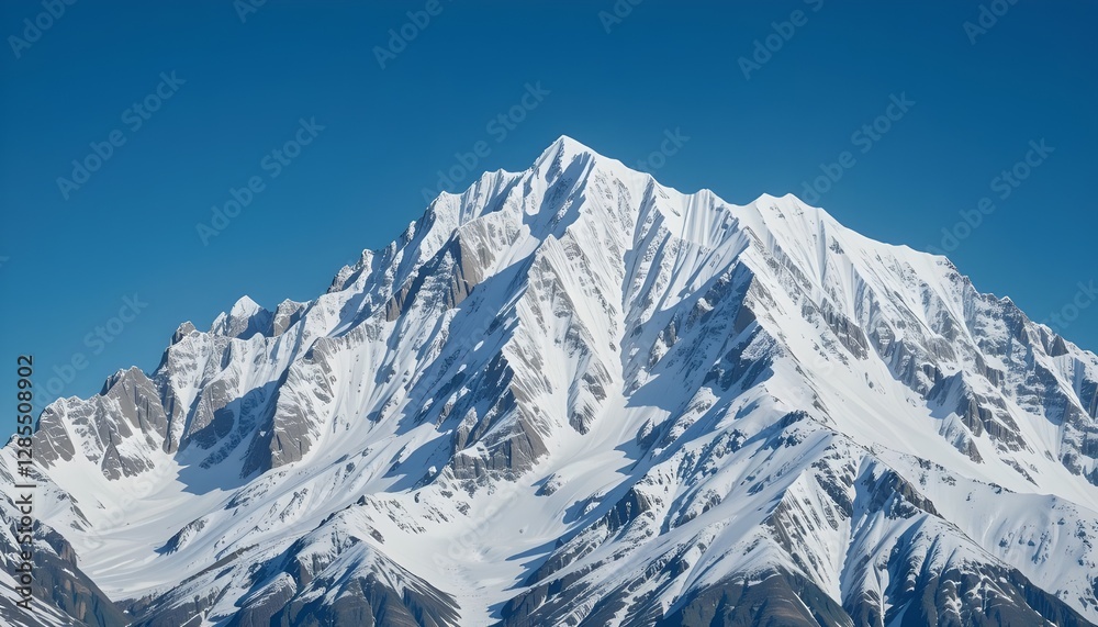 sight of a snow-covered mountain with its white peaks against a backdrop of blue sky
sight of a snow-covered mountain with its white peaks against a backdrop of blue sky
