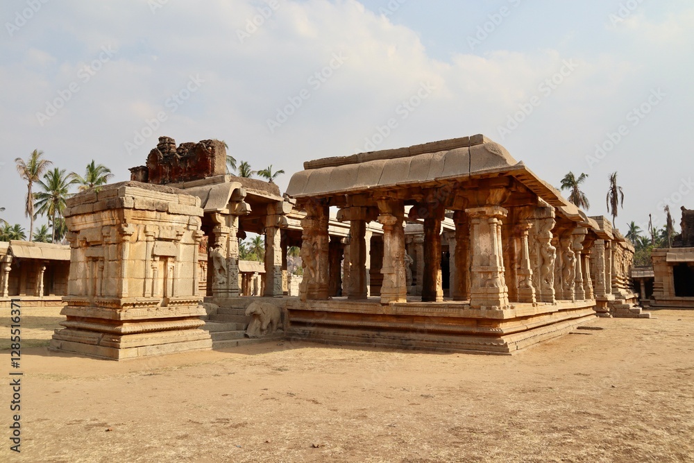 Obraz premium インド hampi 世界遺産 ハンピ