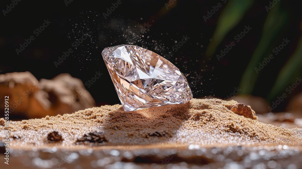 Fototapeta premium A diamond in the sand