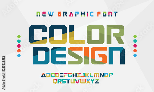 Modern abstract digital alphabet font. Minimal technology typography, Creative urban sport fashion futuristic font and with numbers. vector illustration
