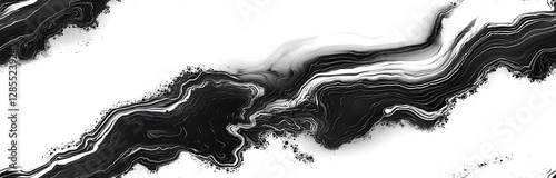 Panel kuchenny z motywem White marble seamless texture background with gold and grey wines, abstract