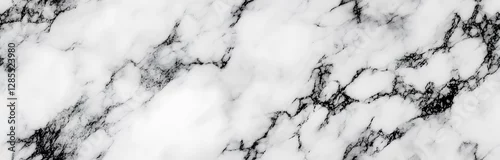 Panel kuchenny z motywem White marble seamless texture background with gold and grey wines, abstract