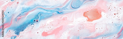 Panel kuchenny z motywem White marble seamless texture background with gold and grey wines, abstract