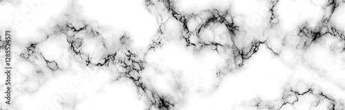 Panel kuchenny z motywem White marble seamless texture background with gold and grey wines, abstract
