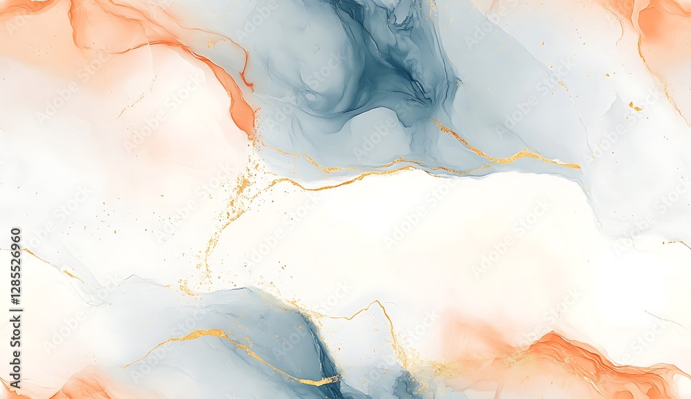 Naklejka premium White marble seamless texture background with gold and grey wines, abstract