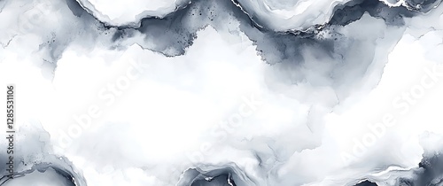 Panel kuchenny z motywem White marble seamless texture background with gold and grey wines, abstract