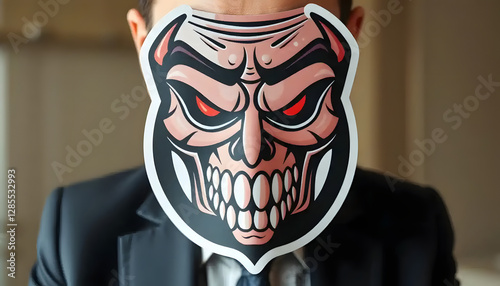 A_sticker_of_an_evil_corporation Generative AI