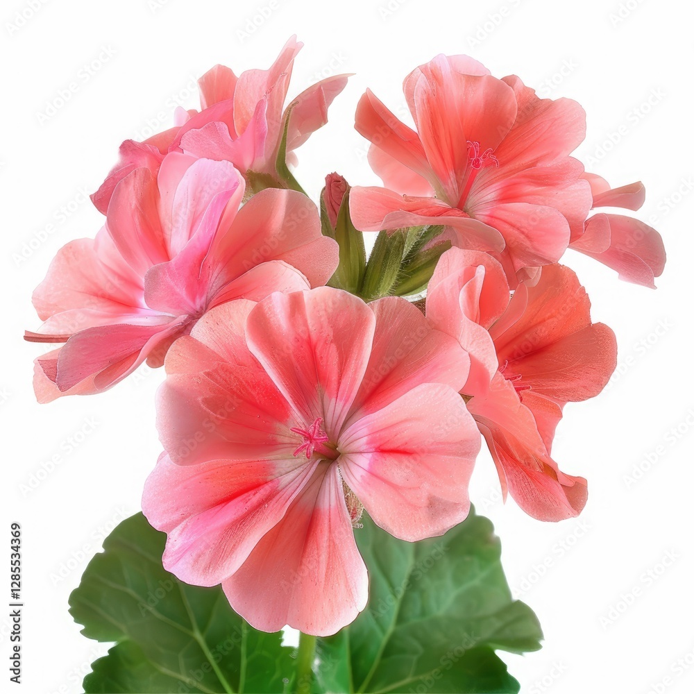 custom made wallpaper toronto digitalPremium Quality Visual of a Photo Geranium, Isolated on a White Background