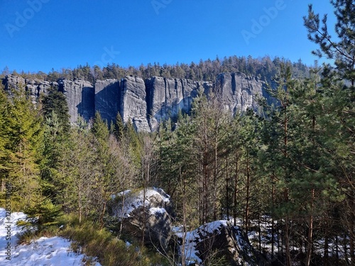 Adrspach-Teplice Rocks in winter