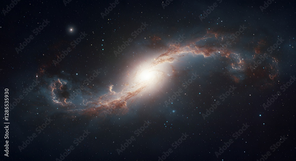 Fototapeta premium Stunning Spiral Galaxy in Deep Space