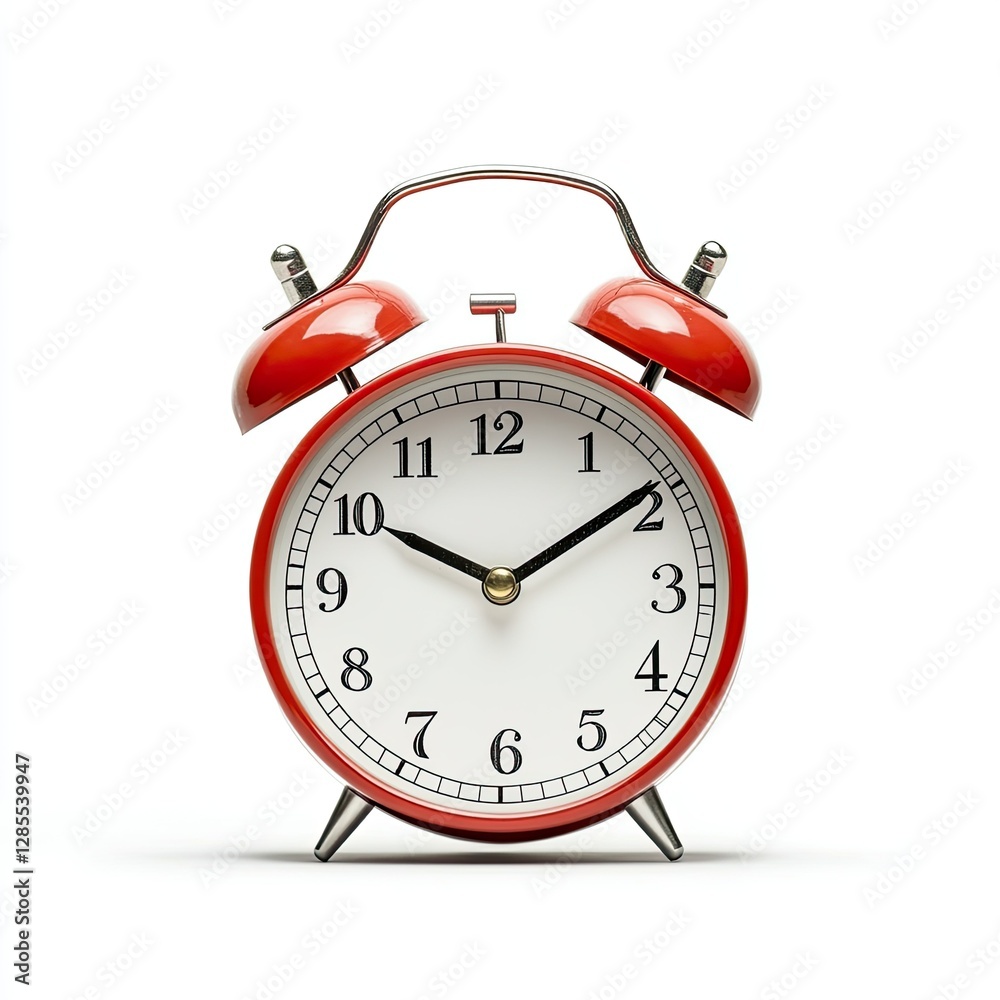 High Detail Picture of a Photo Alarm Clock, Isolated on a White Background High Detail Picture of a Photo Alarm Clock, Isolated on a White Background