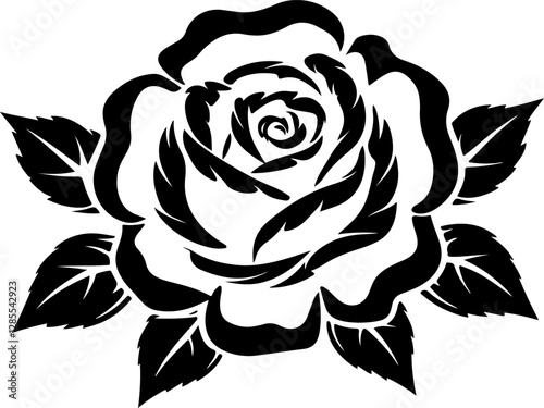 Wallpaper Mural black and white roses Torontodigital.ca