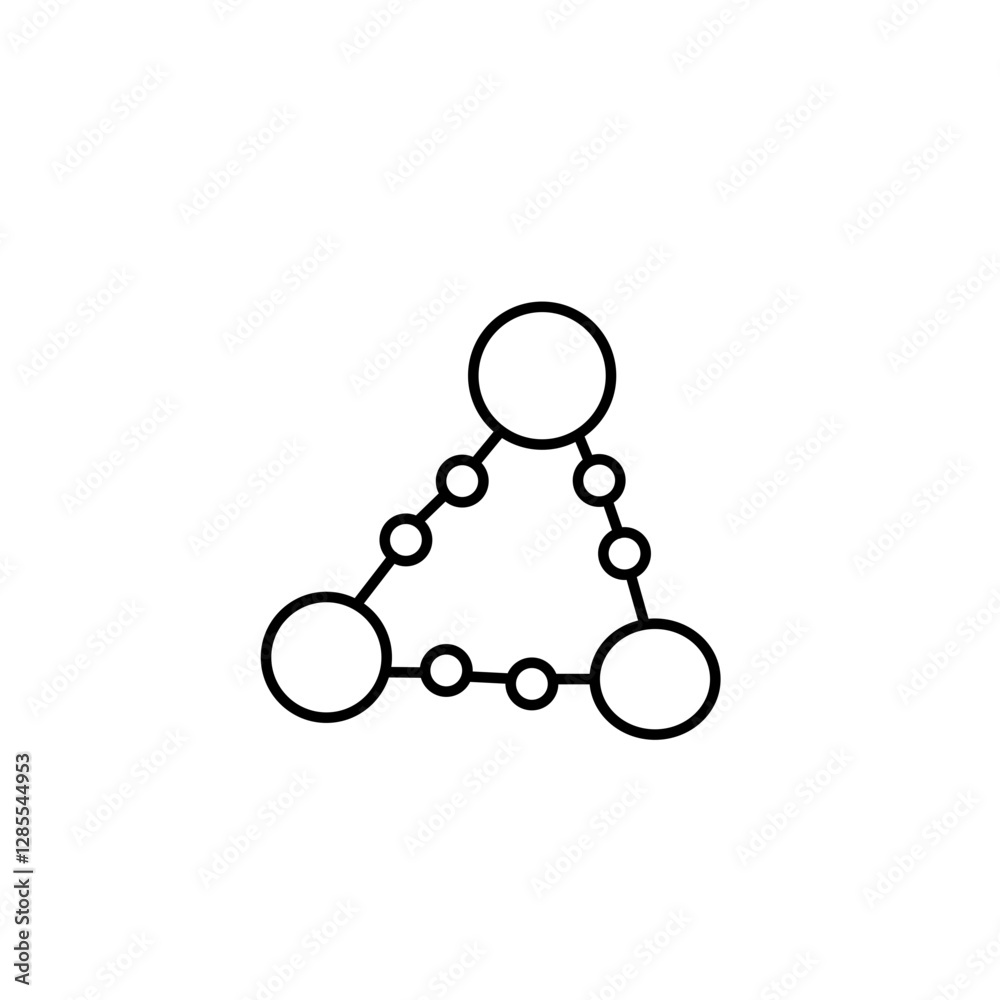 Obraz premium Structure molecule icon