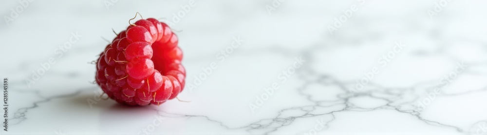 Raspberry on a marble counter top Raspberry on a marble counter top