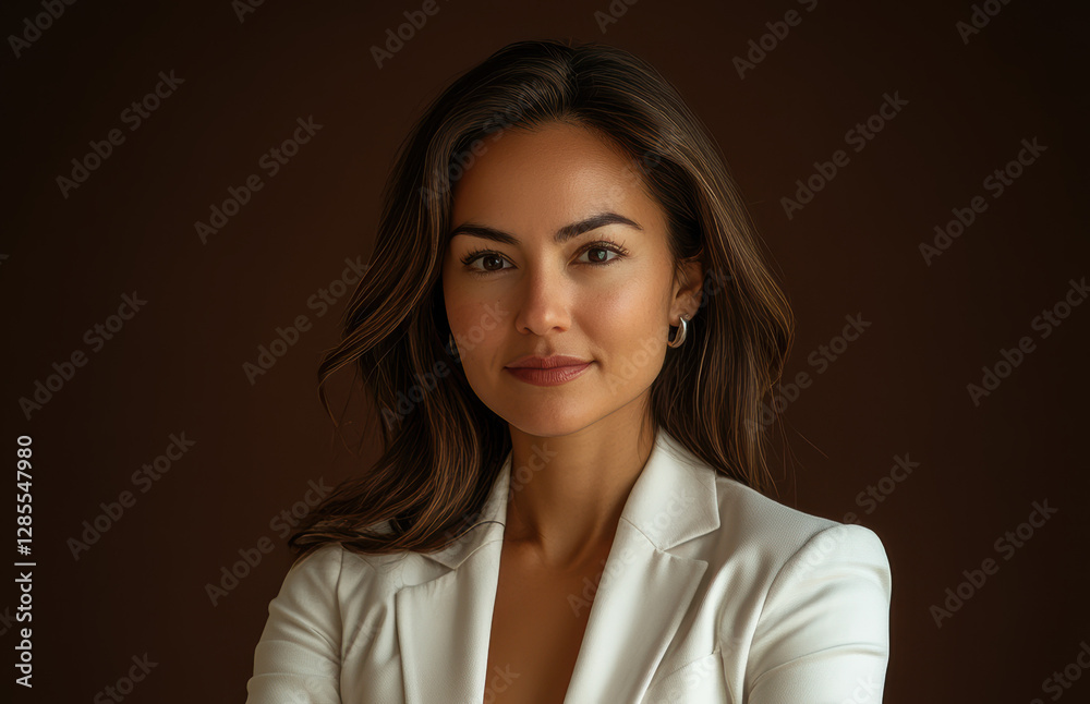 Professional portrait of a confident woman in business attire indoor studio photography close-up empowerment Professional portrait of a confident woman in business attire indoor studio photography close-up empowerment