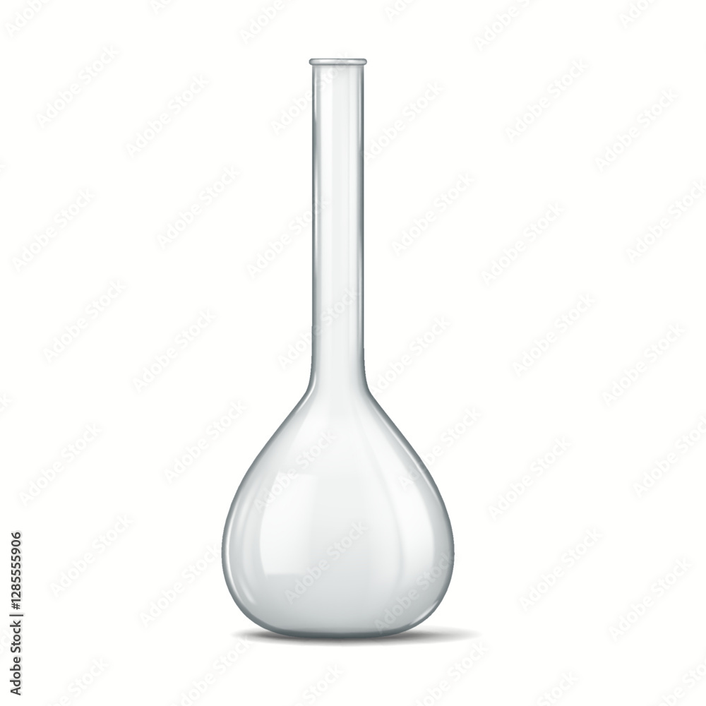 Image showcasing a clear laboratory flask with an elongated neck commonly used in scientific experiments ideal for precision measurements in laboratories. Image showcasing a clear laboratory flask with an elongated neck commonly used in scientific experiments ideal for precision measurements in laboratories.