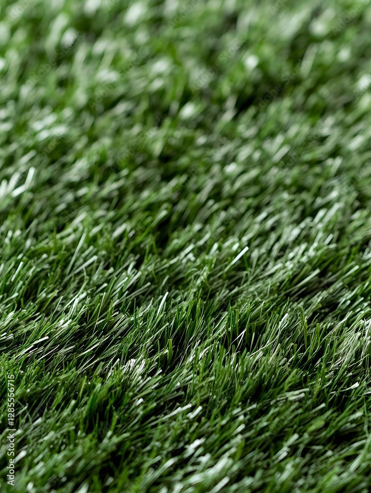 Close-up view of vibrant green artificial grass texture for background or texture : Generative AI Close-up view of vibrant green artificial grass texture for background or texture : Generative AI