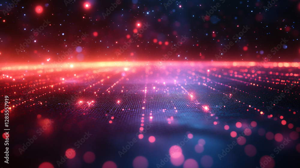 Obraz premium a colorful abstract background with many lights