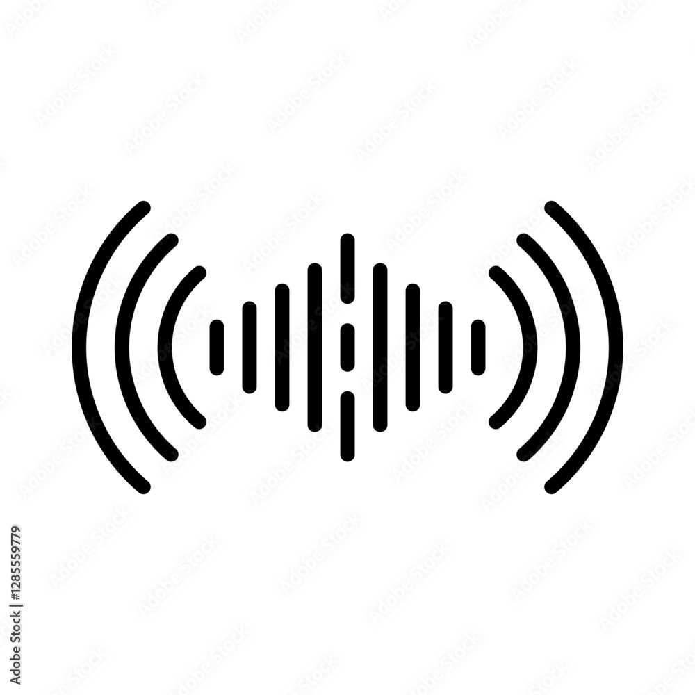 Audio Wave Lineart Audio Wave Lineart
