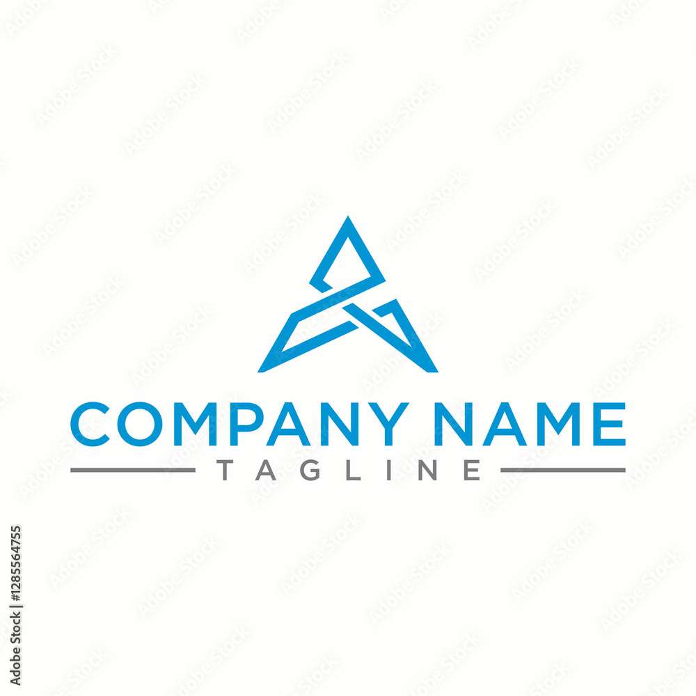 The original A logo is stylish and elegant in shape The original A logo is stylish and elegant in shape