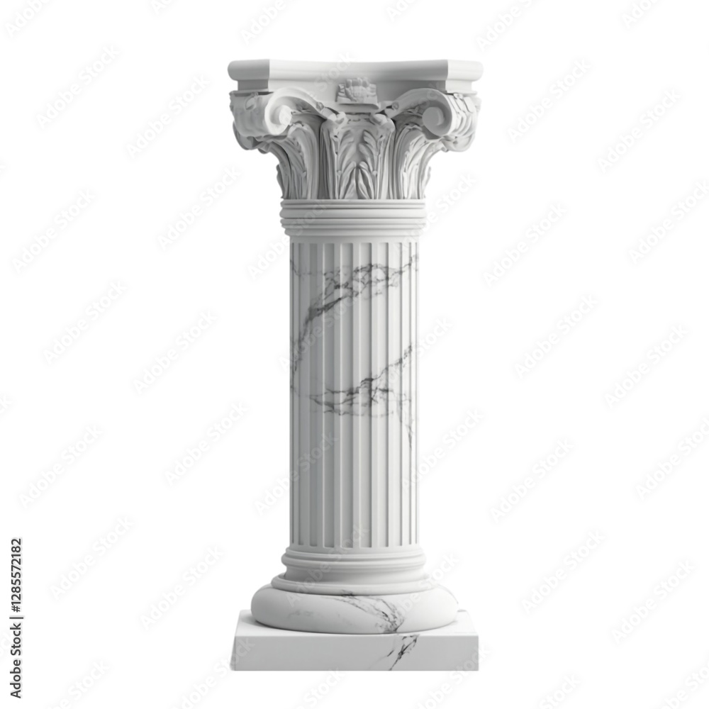 Elegant Marble Column Classical Design Architecture Element, Elegant Marble Column Classical Design Architecture Element,