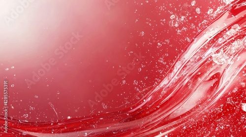 red abstract luxurious background with waves  photo