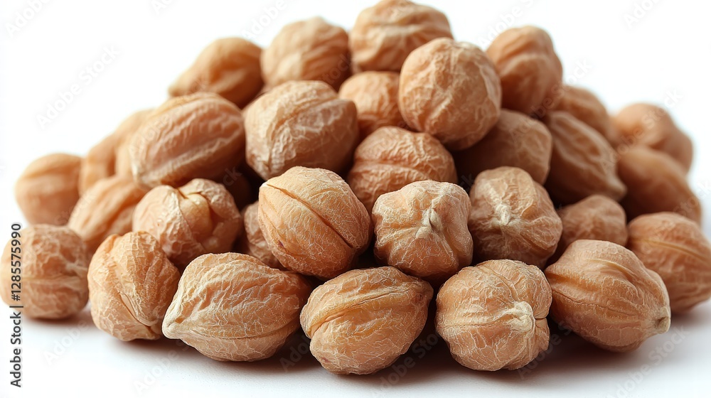 Assorted variety of nuts in a pile on a wooden table with natural lighting and textural detail Assorted variety of nuts in a pile on a wooden table with natural lighting and textural detail