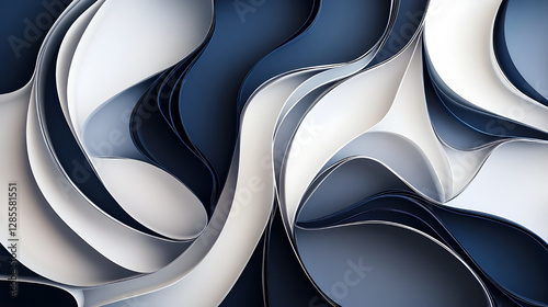 abstract background with navy blue, silver, and frosty white color shape design