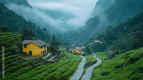 Misty Mountain Valley, Yellow Homes photo