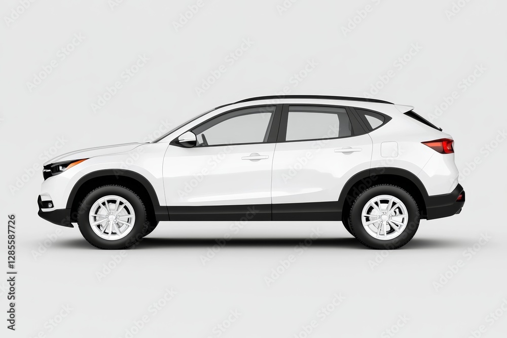 SUV car with white gray background SUV car with white gray background