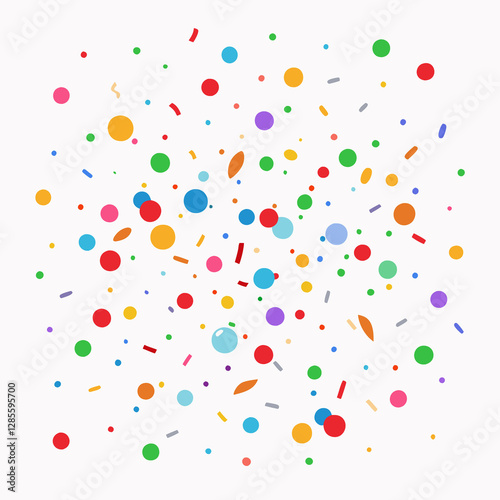 Colorful confetti explosion on white background. (1)