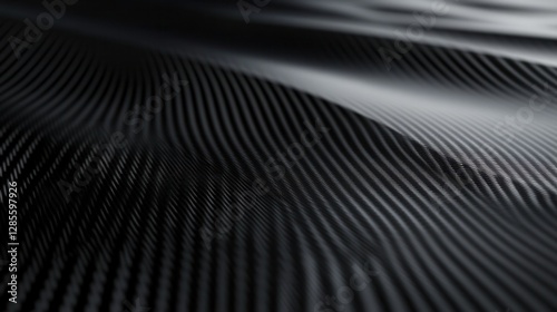 Wallpaper Mural Abstract Texture of Dark Waves with Fine Lines and Smooth Curves in Monochrome Hues Torontodigital.ca