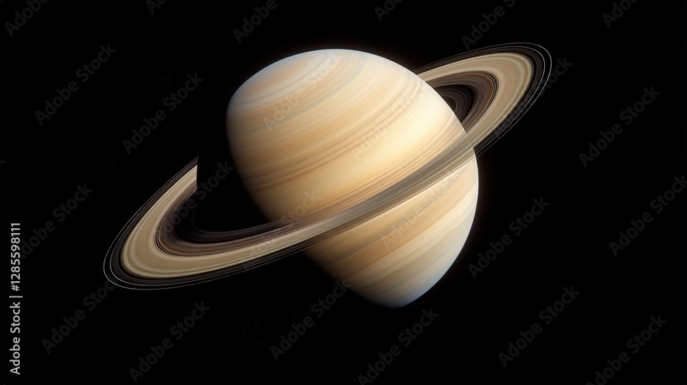 Saturn's Rings: An artistic rendering of Saturn, showcasing its iconic rings and unique, mesmerizing beauty against the deep, mysterious cosmos. Saturn's Rings: An artistic rendering of Saturn, showcasing its iconic rings and unique, mesmerizing beauty against the deep, mysterious cosmos.