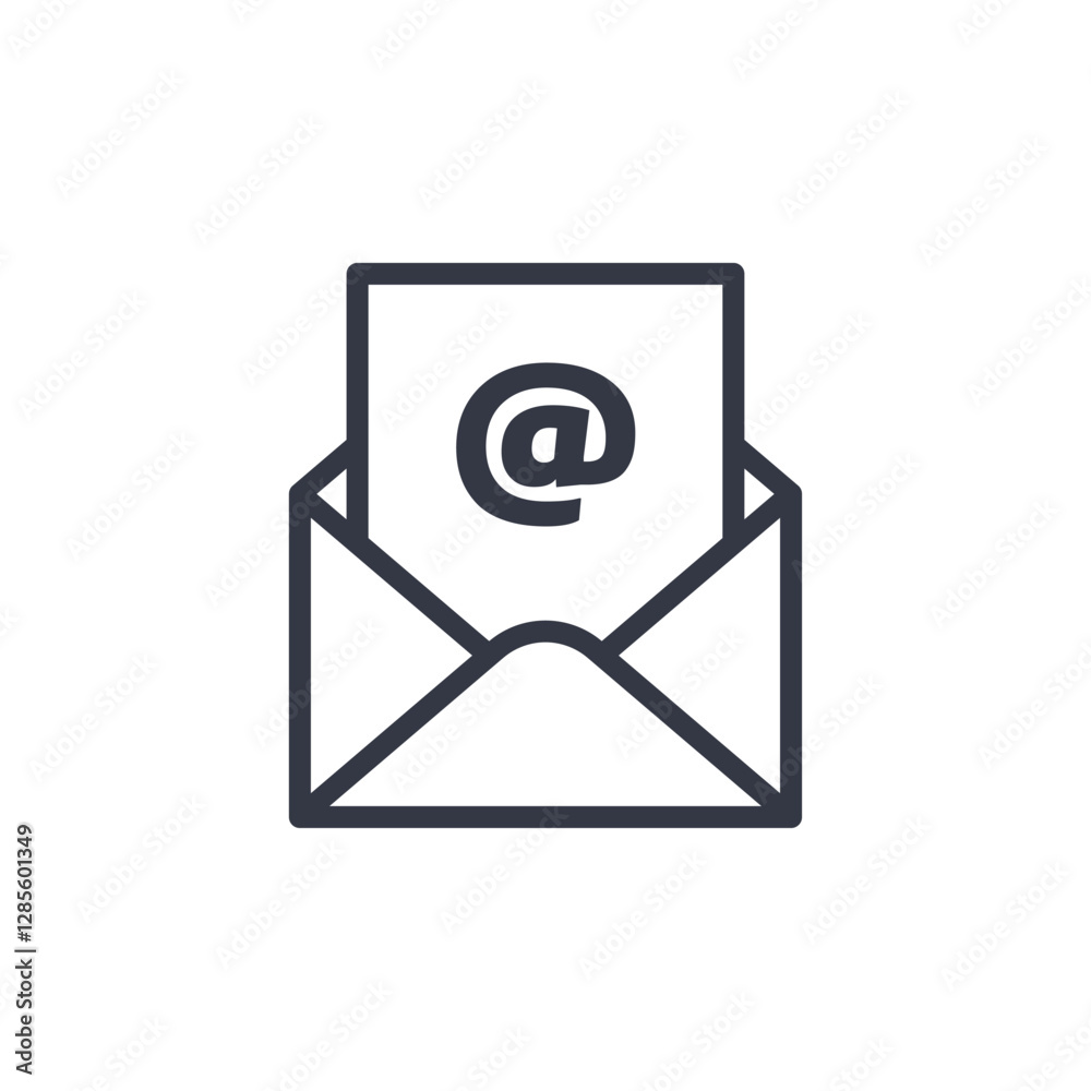 email icon symbol vector sign isolated on white background illustration for graphic and web design email icon symbol vector sign isolated on white background illustration for graphic and web design