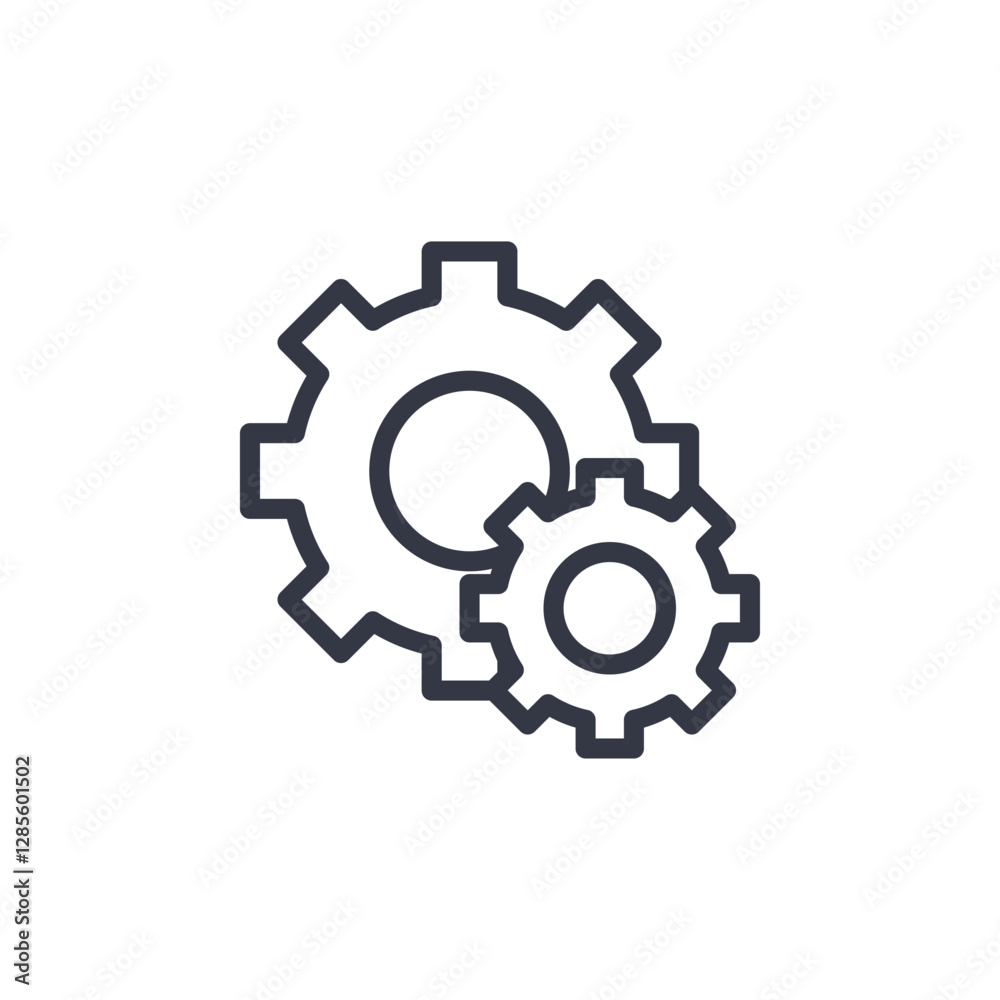 gear icon symbol vector sign isolated on white background illustration for graphic and web design gear icon symbol vector sign isolated on white background illustration for graphic and web design