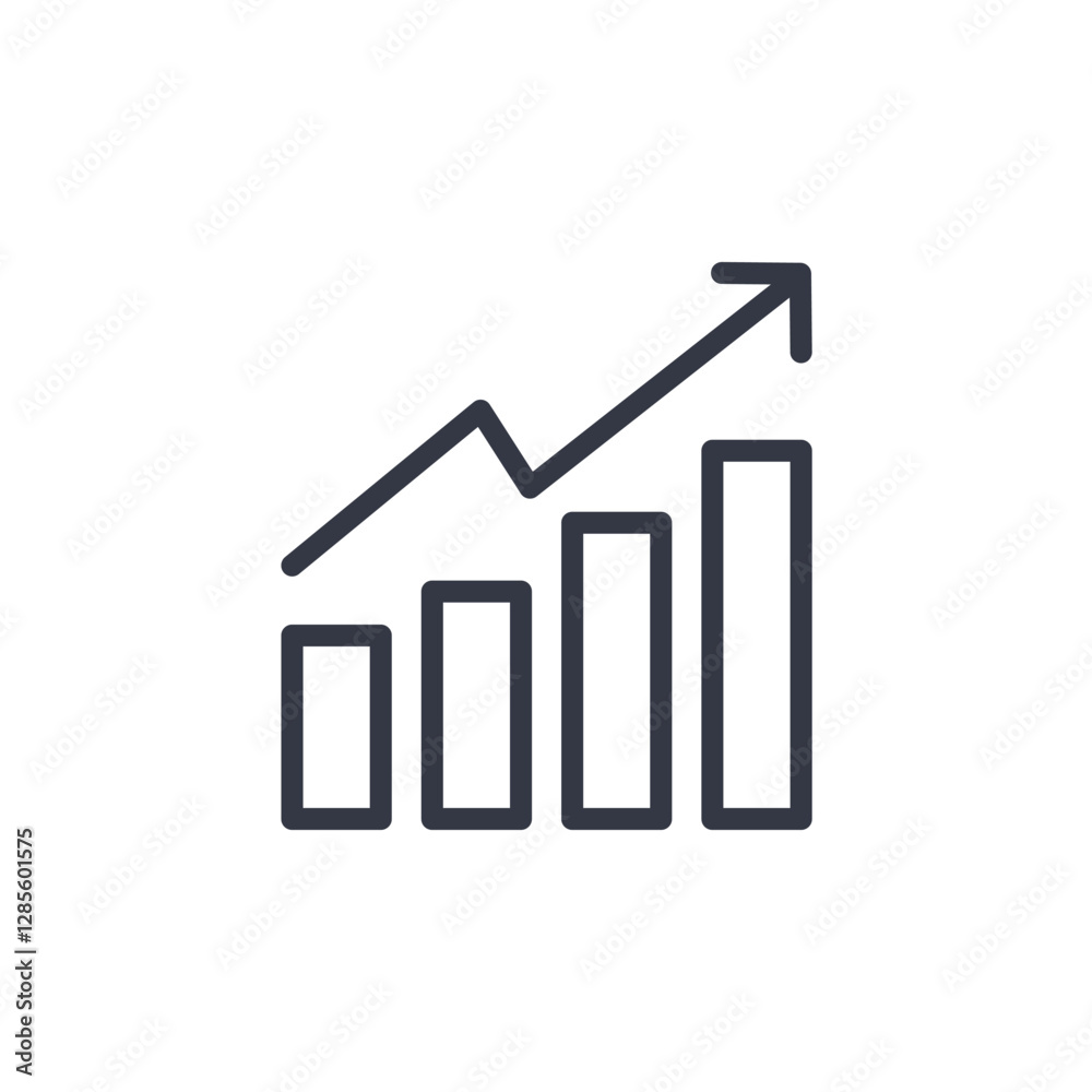 graph icon symbol vector sign isolated on white background illustration for graphic and web design graph icon symbol vector sign isolated on white background illustration for graphic and web design